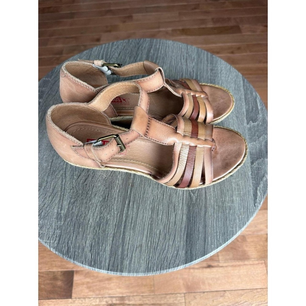 Pikolinos Aguadulce wedge sandals brown wedge size 38 7.5 - Picture 2 of 7